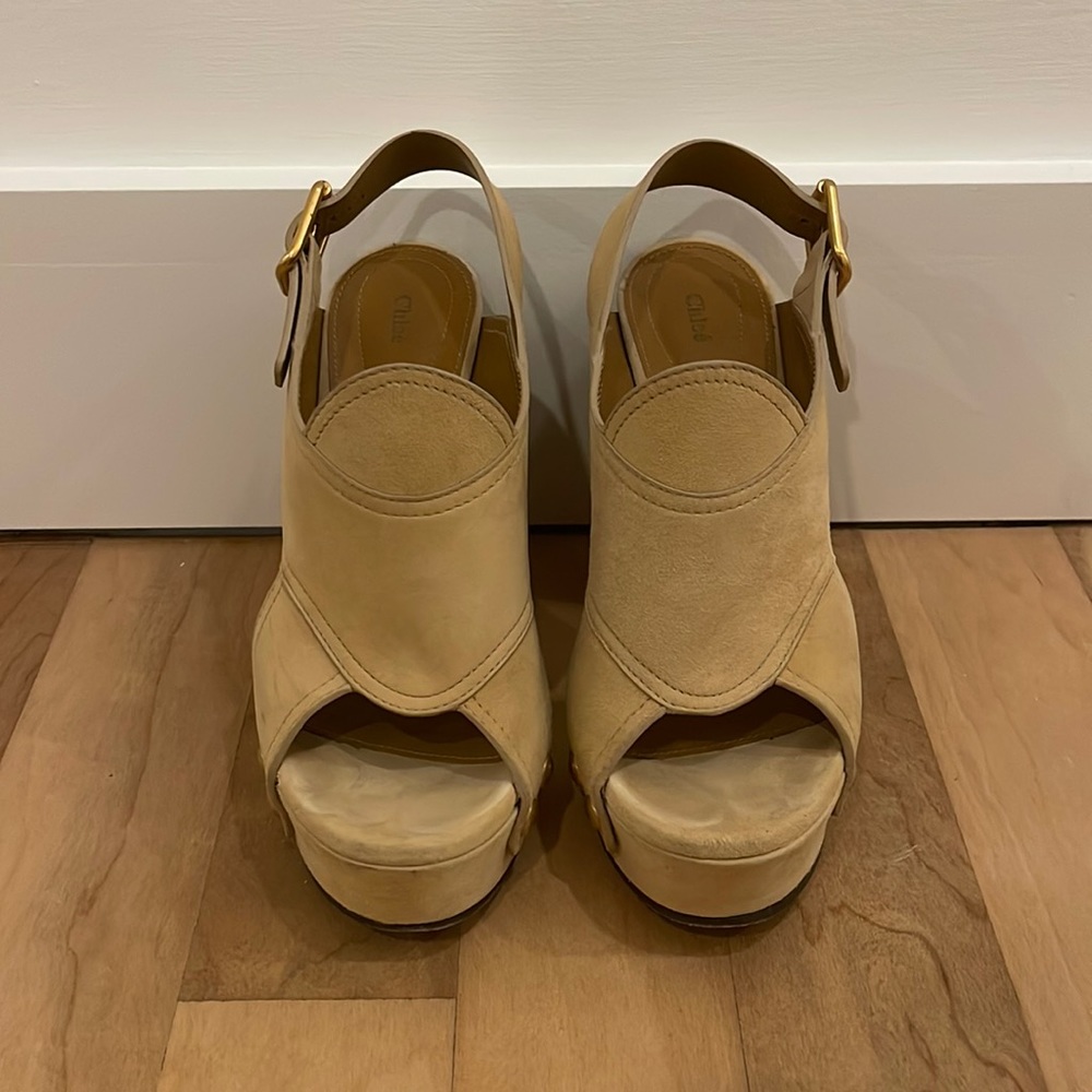 Chloe Suede Slingbacks